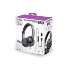 Advance Fejhallgató - SMARTPHONICS 650 (USB/Jack, 1,2m kábel, fekete)