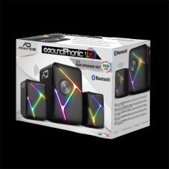   Advance Hangszóró - SOUNDPHONIC RGB 11W RMS BLUETOOTH (2.1, Bluetooth/3,5mm Jack, RGB, fekete)