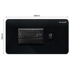 Be Quiet! Egérpad - Mousepad XL (900 x 500 x 3mm; fekete)