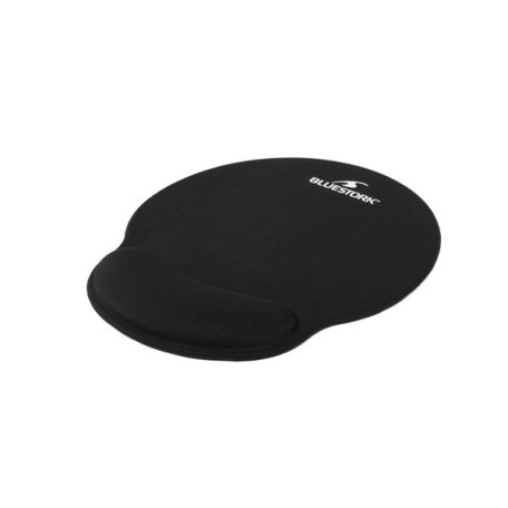 Bluestork Egérpad - BS-PAD-ERGO (250x225x22mm, fekete)