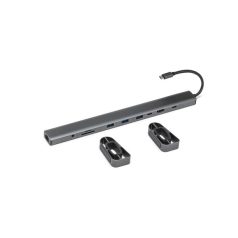   Bluestork USB Hub - HUB-OFFICE-PRO (USB-C to 3xUSB-A 3.0 port + 1xUSB-C + 1xHDMI + 1xRJ45, SD, TF  3,5 Jack, PD 100W)
