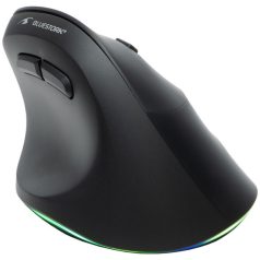   Bluestork Vezeték nélküli Egér - M-WL-ERGO-LUMI (Ergonomic, Rechargeable, 2400 DPI, 6 gomb, optikai, fekete)