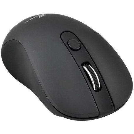 Bluestork Vezeték nélküli Egér - M-WL-OFF60-BLACK (1600 DPI, 6 gomb, optikai, fekete)