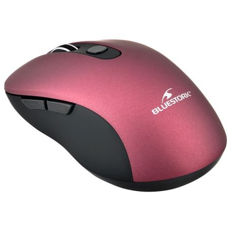 Bluestork Vezeték nélküli Egér - M-WL-OFF60-PURPLE (1600 DPI, 6 gomb, optikai, lila)