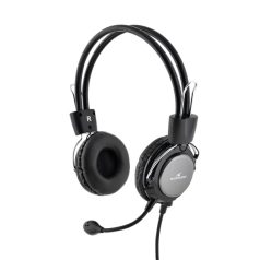  Bluestork Fejhallgató - MC201 Office Headset (mikrofon; hangerő szabályzó, 3,5 Jack, fekete)
