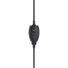 Bluestork Fejhallgató - MC201 Office Headset (mikrofon; hangerő szabályzó, 3,5 Jack, fekete)