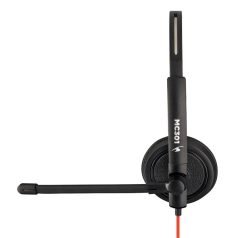   Bluestork Fejhallgató - MC301 Office Headset (mikrofon; hangerő szabályzó, 3,5 Jack, fekete)