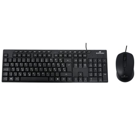 Bluestork Billentyűzet/Egér Kit - 2 in 1 PACK-MEDIA-OFF/HU (Multimédia bill, 1600 DPI egér, USB-A, fekete, magyar)