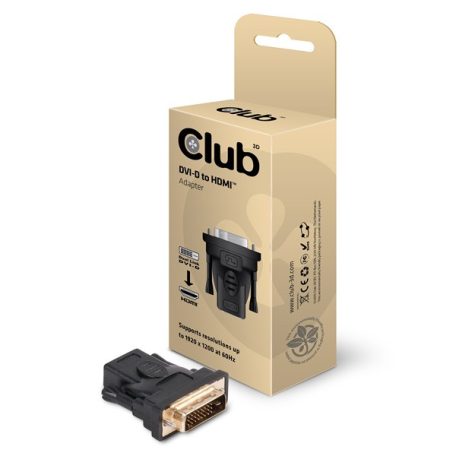Club 3D Átalakító - CAA-DMD>HFD3 (DVI-D to HDMI,24+1 PIN, 1.3 Bidirectional, passzív, 1920x1200@60Hz)