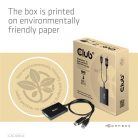 Club 3D Átalakító - CAC-1010-A (DisplayPort to Dual Link DVI-D, aktív, 4K30Hz, HDCP ON)