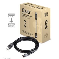   Club 3D Kábel - CAC-1022 (DisplayPort 1.4 HBR3, 8K60Hz, 4K144Hz, 2m, M/F, 32.4Gbps)