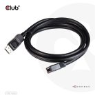 Club 3D Kábel - CAC-1022 (DisplayPort 1.4 HBR3, 8K60Hz, 4K144Hz, 2m, M/F, 32.4Gbps)