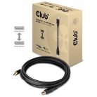 Club 3D Kábel - CAC-1061 (DisplayPort 1.4, HBR3, 8K60Hz, 5m, 32CH, Aranyozott, VESA, M/M)