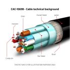 Club 3D Kábel - CAC-1069B (DisplayPort 1.4 HBR3, 8K@60Hz, 4m, 24AWG, fekete, VESA tanúsított, M/M)