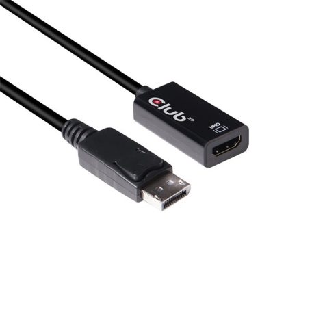 Club 3D Átalakító - CAC-1080 (DisplayPort 1.4 to HDMI 2.0, 4K60Hz, HDR, 3D aktív)