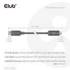 Club 3D Kábel - CAC-1083 (DisplayPort 1.4 to HDMI 2.0, aktív adapter, 4K60Hz, HDR, 2m)