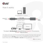 Club 3D Átalakító - CAC-1088 (DisplayPort 1.4 to HDMI 4K120Hz/8K60Hz HDR Aktív, M/F)