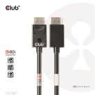 Club 3D Kábel - CAC-1091 (DisplayPort 2.1,  DP80, 4K240Hz, 1.2m, Bidirectional, M/M)