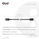 Club 3D Kábel - CAC-1093 (DisplayPort 2.1, 8K120Hz, 3m, DP54, VESA tanúsítvány, M/M)