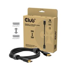   Club 3D Kábel - CAC-1094 (DisplayPort 2.1, 8K240Hz, 2m, DP80, VESA tanúsítvány, M/M)