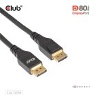 Club 3D Kábel - CAC-1094 (DisplayPort 2.1, 8K240Hz, 2m, DP80, VESA tanúsítvány, M/M)