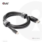 Club 3D Kábel - CAC-1115 (Mini DisplayPort to DisplayPort 1.4 HBR3, 8K60Hz/4K120Hz, 2m, kétirányú)