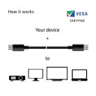 Club 3D Kábel - CAC-1164 (Mini DisplayPort 1.4, 8K60Hz, 34 AWG, 2m, M/M, 32.4Gbps, DSC)