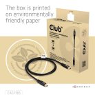 Club 3D Kábel - CAC-1165 (Mini DisplayPort  M/M, DP80, 80Gbps, 1m, 4K240Hz/8K60Hz/10K60Hz)