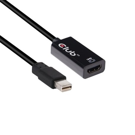 Club 3D Átalakító - CAC-1180 (Mini DisplayPort 1.4 to HDMI 2.0, 4K60Hz, HDR, 3D, 16bpc)