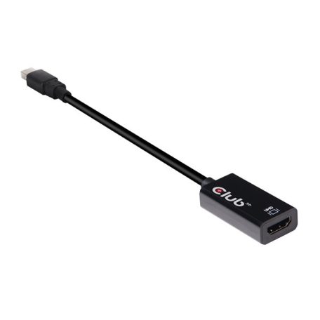 Club 3D Átalakító - CAC-1180 (Mini DisplayPort 1.4 to HDMI 2.0, 4K60Hz, HDR, 3D, 16bpc)