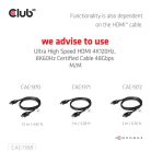 Club 3D Átalakító - CAC-1188 (Mini DisplayPort 1.4 to HDMI 8K60Hz, aktív, HDCP 2.2, 9cm)