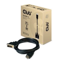   Club 3D Kábel - CAC-1210 (DVI-D to HDMI 1.4, 2m, M/M, Bidirectional, UHD 4K30Hz)