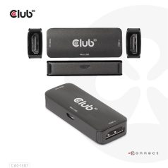   Club 3D Átalakító - CAC-1307 (HDMI aktív ismétlő 4K60Hz, Micro USB tápellátás, 18Gbps, 3D, HDR, HDCP 2.2&1.4)