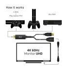 Club 3D Átalakító - CAC-1331 (HDMI 2.0 to DisplayPort 1.2 4K60Hz HDR M/F, USB-A táp, 25cm)