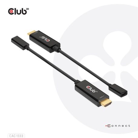 Club 3D Átalakító - CAC-1333 (HDMI to USB-C aktív, 4K60Hz, M/F)