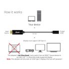 Club 3D Átalakító - CAC-1333 (HDMI to USB-C aktív, 4K60Hz, M/F)