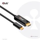 Club 3D Kábel - CAC-1334 (HDMI to USB-C, Aktív, M/M, 4K60Hz, 1.8m)