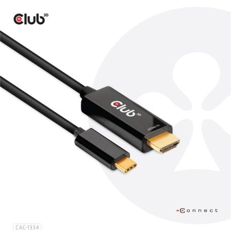 Club 3D Kábel - CAC-1334 (HDMI to USB-C, Aktív, M/M, 4K60Hz, 1.8m)