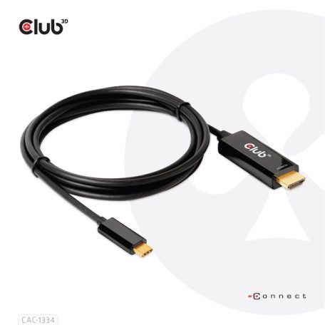 Club 3D Kábel - CAC-1334 (HDMI to USB-C, Aktív, M/M, 4K60Hz, 1.8m)