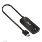 Club 3D Átalakító - CAC-1335 (HDMI+Micro USB to DisplayPort, 4K120Hz/8K30Hz, M/F, aktív)
