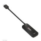 Club 3D Átalakító - CAC-1335 (HDMI+Micro USB to DisplayPort, 4K120Hz/8K30Hz, M/F, aktív)