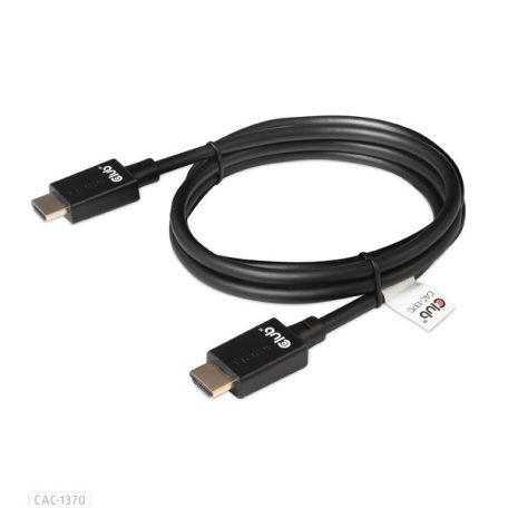 Club 3D Kábel - CAC-1370 (HDMI 2.1 Ultra High-Speed, 48Gbps, 4K120Hz, 8K60Hz, 1.5m, HDMI M/M, alacsony EMI, VRR, QMS)