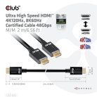 Club 3D Kábel - CAC-1372 (HDMI 2.1, 4K120Hz, 8K60Hz, 48Gbps, 2m, M/M)
