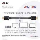 Club 3D Kábel - CAC-1375 (HDMI 2.1 Ultra High Speed, M/M, 4K120Hz, 8K60Hz, 48Gbps, 5m, VRR,QMS,QFT,eARC,HDR)