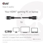 Club 3D Kábel - CAC-1378 (HDMI 2.1 Ultra High Speed, 240Hz, 48Gbps, M/M, 7.5m)