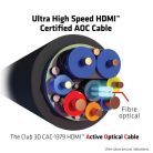 Club 3D Kábel - CAC-1379 (HDMI 2.1 Ultra High Speed,  AOC, M/M, 8K60Hz, 4K120Hz, 20m, eARC, VRR, HDR10, DSC 1.2)