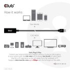 Club 3D kábel - CAC-1404 (3.2 USB-A, M/F, Active Repeater, 5Gbps, 5m)