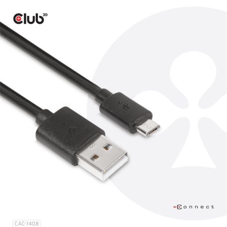 Club 3D kábel - CAC-1408 (2.0 USB-A, Micro USB, 5Gbps, 1m)