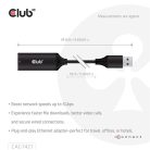 Club 3D Átalakító - CAC-1421 (USB-A to RJ45, 5 GBps, M/F)
