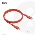 Club 3D Kábel - CAC-1511 (USB2 USB-C, 480Mb, 240W PD EPR, Bidirektional, USB-IF tanúsítvány, M/M, 1m)